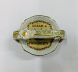 Vintage “Key to your dreams” Porcelain coaster set