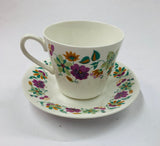 Queen Anne Retro Cup and Saucer