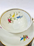 Set of Four Cups and Saucer by Victoria Made in Germany