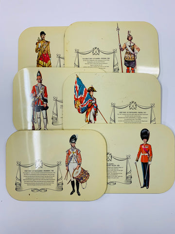 Set 6 British Military Coasters