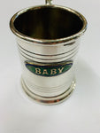 Silver Plated enamel Baby mug