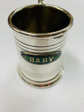 Silver Plated enamel Baby mug