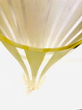Tulip Style Glass Vase White Frosted Panels