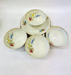 Set of Four Cups and Saucer by Victoria Made in Germany