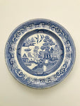 Staffordshire Blue and White Plate with Oriental Design