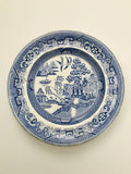 Staffordshire Blue and White Plate with Oriental Design