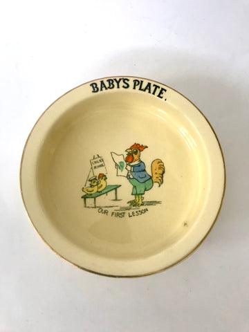 Baby’s Plate “Chicks First Lesson”