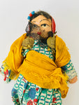Arabic Hand Made Cloth Doll with Yellow Sash