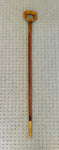 Marbled Wooden Walking Stick with Cross Hatched Pattern