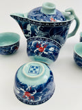 Oriental Teapot with Five Small Cups