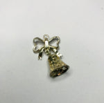 Sterling Silver Bow and Bell Filigree Charm