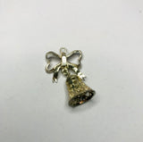 Sterling Silver Bow and Bell Filigree Charm
