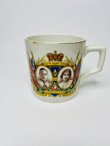 Coronation Mug of King George VI and Queen Elizabeth