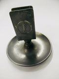 Pewter Match Box Holder with Golfer